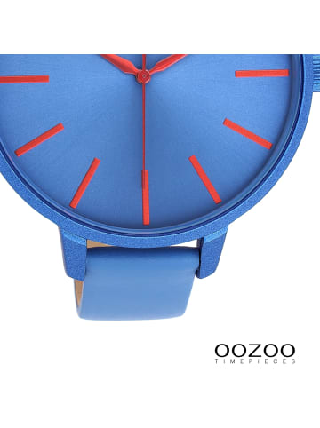 Oozoo Armbanduhr Oozoo Timepieces blau extra groß (ca. 48mm)