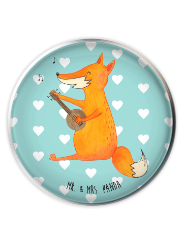Mr. & Mrs. Panda abfluss stöpsel Fuchs Gitarre ohne Spruch in Türkis Pastell