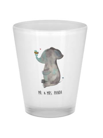 Mr. & Mrs. Panda Schnapsglas Elefant Biene ohne Spruch in Transparent
