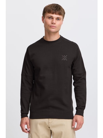 INDICODE Rundhalspullover IDAlbix 55718MM modisches Sweatshirt in Schwarz