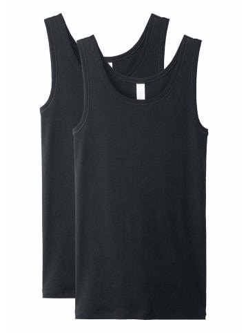 Hessnatur Fitted 2er Pack in schwarz