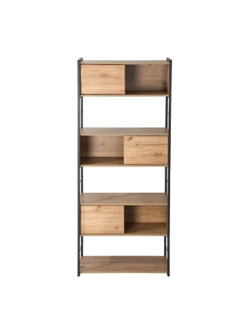 CALICOSY Bücherregal LENNY in Helles - (W) 80  x (H) 196,5  x (L) 40  cm