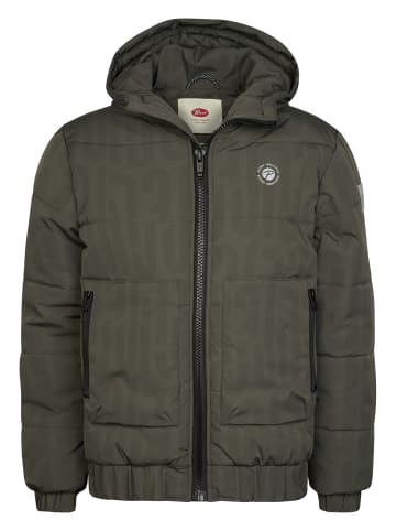 Petrol Industries Bedruckte wattierte Jacke mit Kapuze ironbay in Schwarz