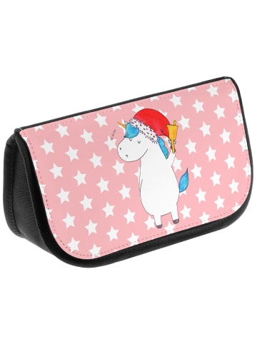 Mr. & Mrs. Panda Kulturtasche Einhorn Weihnachtsmann ohne Spruch in Rot Pastell