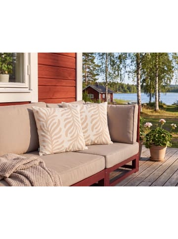 Beliani 2er-Set Gartenkissen ALISMA in Beige