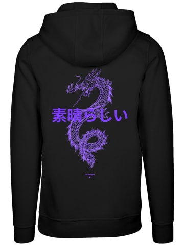 F4NT4STIC Hoodie Dragon lila in schwarz