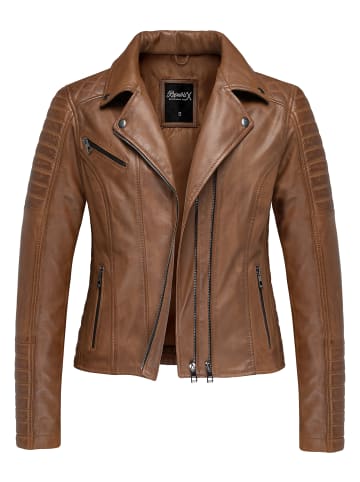 REPUBLIX Lederjacke KYANA in Cognac