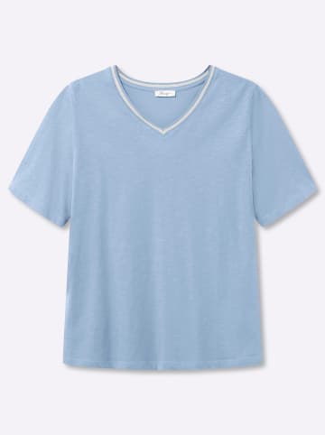 sheego Shirt in eisblau