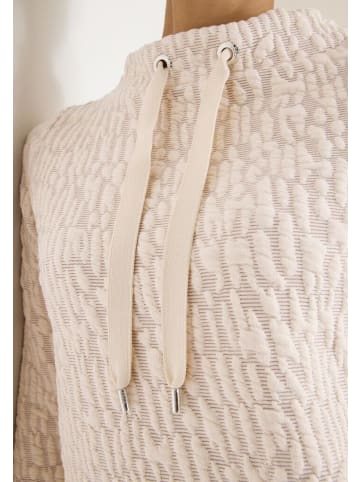 Cecil Langarmshirt in pearl beige