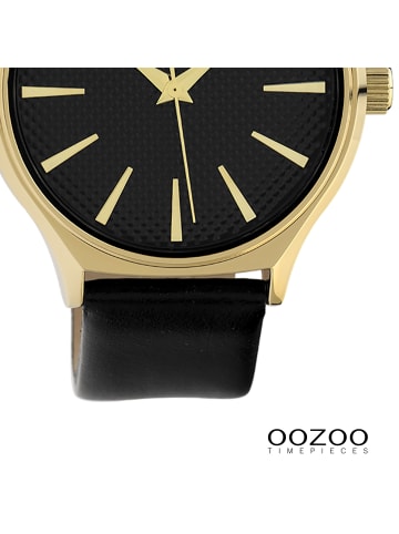 Oozoo Analog-Armbanduhr Oozoo Timepieces schwarz groß (ca. 42mm)