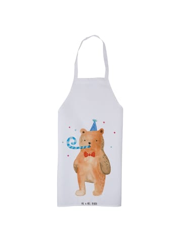 Mr. & Mrs. Panda Küchenschürze Bär Geburtstag ohne Spruch in Weiß