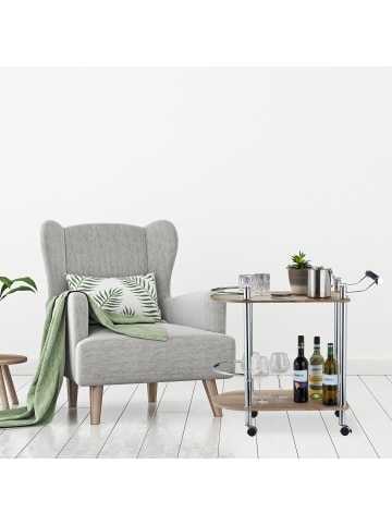 relaxdays Servierwagen in Braun - (B)39 x (H)76 x (T)82 cm