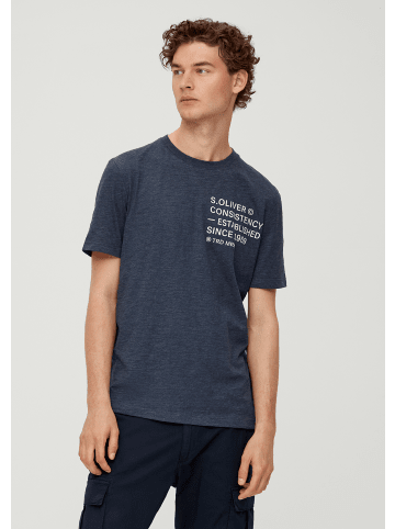 s.Oliver T-Shirt kurzarm in Blau