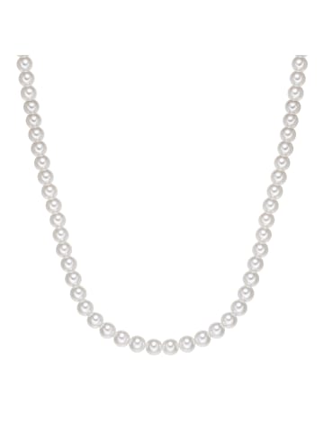 True Rebels Kette aus Edelstahl mit Perle (synth.) in schwarz