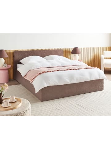 Beliani Doppelbett ORBEY in Braun - (W) 197 x (H) 88 x (L) 212 cm