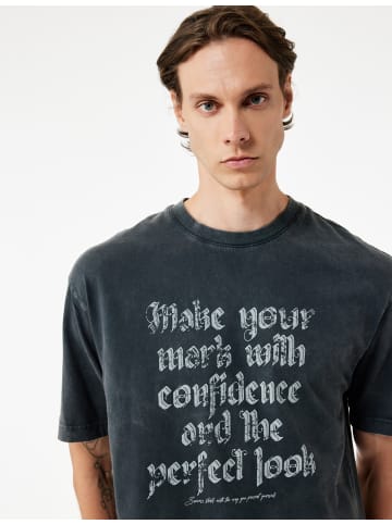 KOTON TSHIRT SS in Anthrazit