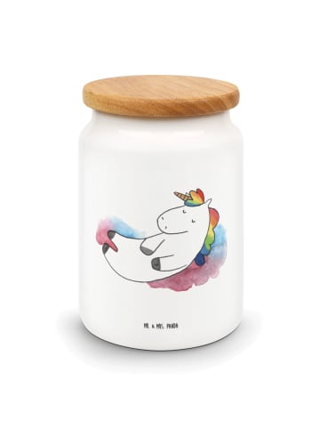 Mr. & Mrs. Panda Gebäckdose Einhorn Wolke 7 ohne Spruch in Weiß