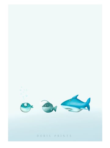 Dori's Prints Poster / Bild "Fische La Familia" - DIN A4