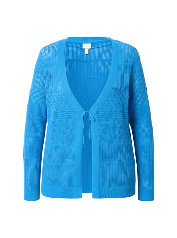 Ulla Popken Strickjacke in himmelblau