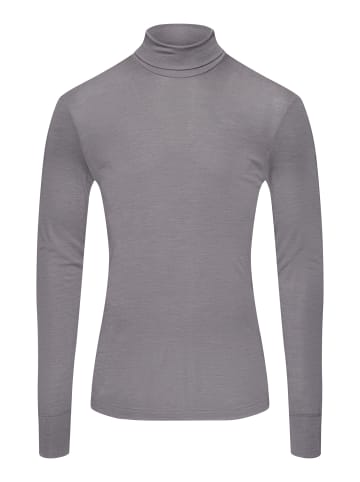 Hanro Rollkragenshirt Woolen Silk in nordic grey