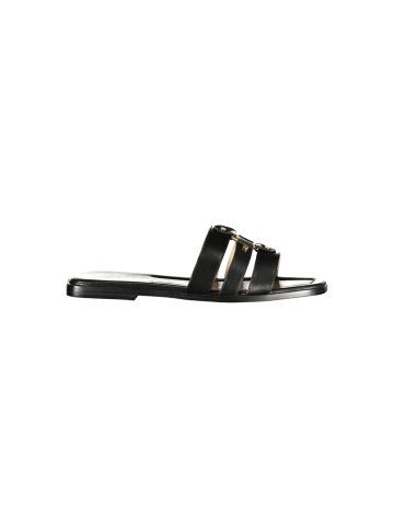 Twinset Schwarze Leder-Sandale