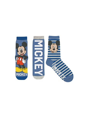 Disney Mickey Mouse 6er-Set: Socken Mickey Mouse in Blau