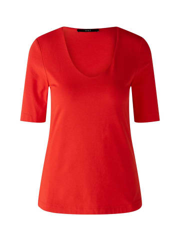 Oui T-Shirt elastische Cotton-Modalqualität in aura orange