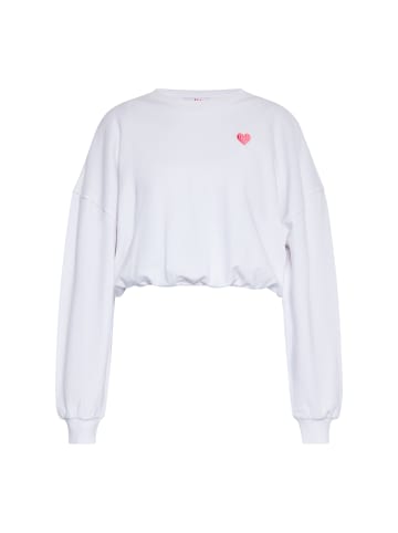 myMo Damen Sweatshirt in Weiss