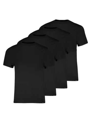 Puma 4er Pack C-Neck T-Shirts in Schwarz