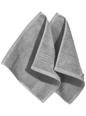 Erwin Müller Frottier Seiftuch 2er-Pack Konstanz in silber