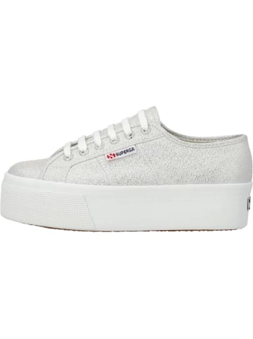 Superga Schnürschuhe in grey silver