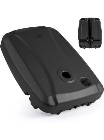 COSTWAY Sonnenschirmständer mit Rollen & Kreuzfuß 150kg befüllbar in Schwarz