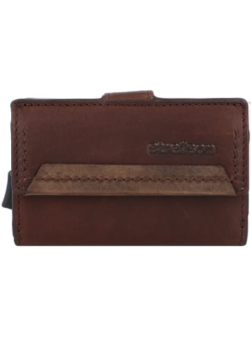 Strellson Camden c-three Kreditkartenetui Leder 7 cm in darkbrown