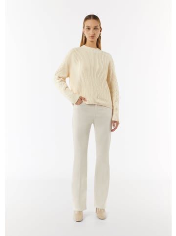 comma CI Strickpullover langarm in Creme