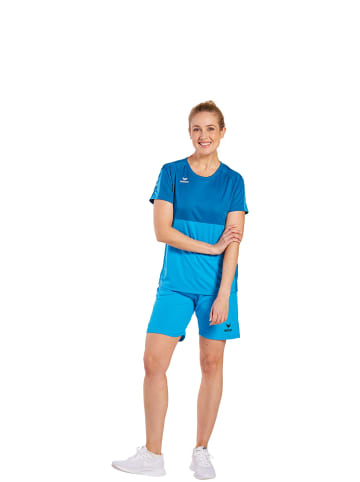 erima Damen Six Wings T-Shirt in curacao/mykonos