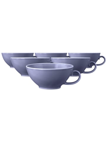 Seltmann Weiden 6er Set Teetassen Beat Color Glaze in 140 ml in Fliederblau