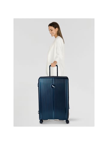 Polestream Paris 4 Rollen Trolley 78 cm in blue metallic