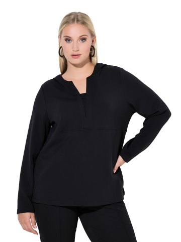 Ulla Popken Sweatshirt in schwarz