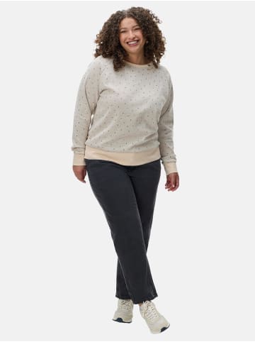 ragwear Rundhalspullover Johanka Triangles Plus in Beige
