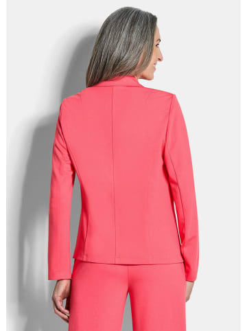 GOLDNER Viskoseblazer mit Reverskragen in koralle