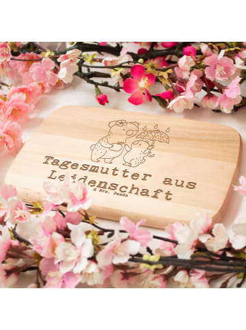 Mr. & Mrs. Panda Hackbrett Tagesmutter Leidenschaft mit Spruch in Transparent