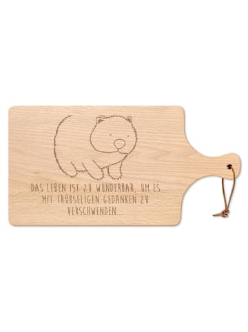 Mr. & Mrs. Panda Brotzeitbrett Wombat mit Spruch in Transparent