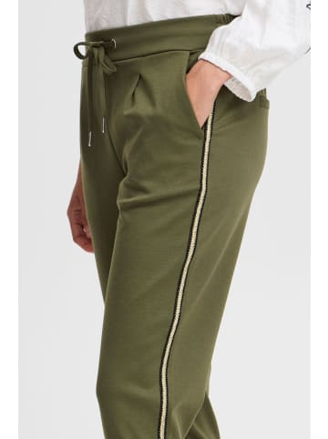 b. young BYRIZETTA DECO PANTS 3 - JERSEY Regular fit in Olive Night