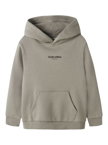 name it Hoodie NKMBRODY LS NREG SWEAT WH BRU in shadow