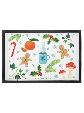 Mr. & Mrs. Panda Schmutzfänger Winter mit Spruch in Bunt