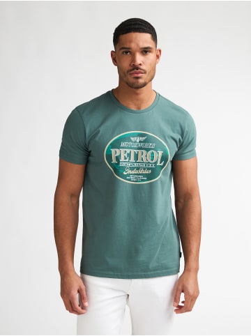 Petrol Industries Bedrucktes Jersey T-Shirt Estrella in Grün