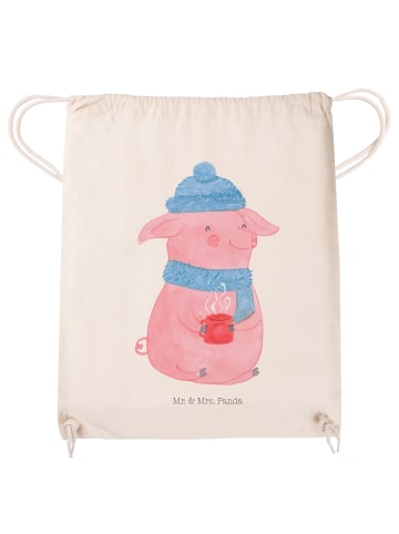 Mr. & Mrs. Panda Jutebeutel Schwein Glühwein ohne Spruch in Creme