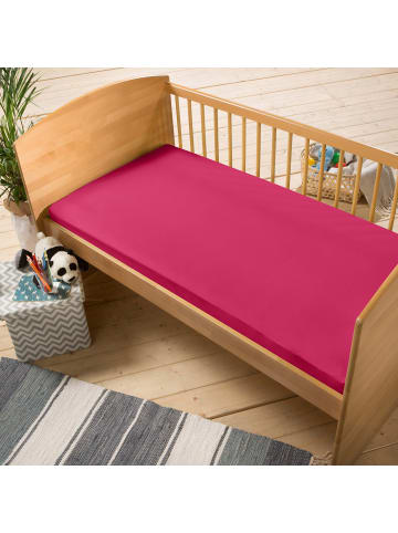 Erwin Müller Single-Jersey Kinder-Spannbettlaken Murnau in pink