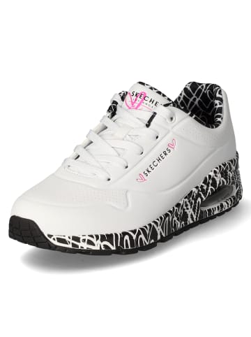 Skechers Slipper in weiss-kombi