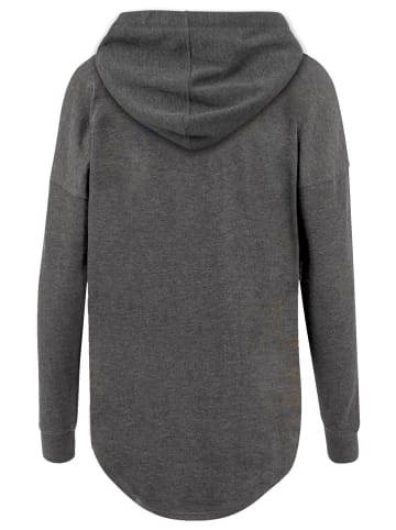 F4NT4STIC Oversized Hoodie Alien Peace Sunset in charcoal